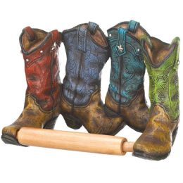 Accent Plus Cowboy Boots Toilet Paper Holder