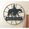 Accent Plus Cowboy Wagon Wheel Welcome Sign