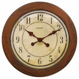 Chaney Instrument Wall Clock (Color: Beige, Country of Manufacture: China, Material: Wood)